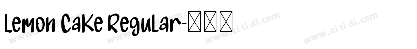 Lemon Cake Regular字体转换